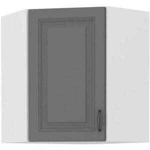 Konyhaszekrény STILO DUSTGREY/fehér 60X60 GN-72 2F (45°) kép