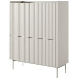 Komód Level A magas 103 4D beige/dub scandi kép