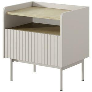 Éjjeliszekrény Level F 1s Beige/tölgy Scandi kép