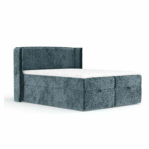 Kék ágyneműtartós boxspring ágy 200x200 cm Passion – Maison de Rêve kép