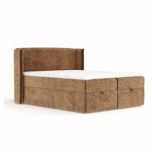 Narancssárga ágyneműtartós boxspring ágy 200x200 cm Passion – Maison de Rêve kép