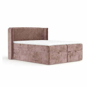 Rózsaszín ágyneműtartós boxspring ágy 200x200 cm Passion – Maison de Rêve kép