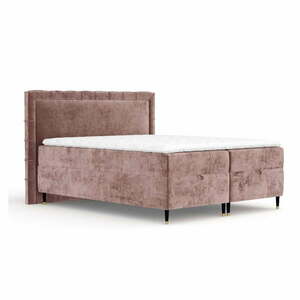 Rózsaszín ágyneműtartós boxspring ágy 160x200 cm Voyage – Maison de Rêve kép