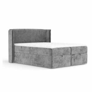 Szürke ágyneműtartós boxspring ágy 200x200 cm Passion – Maison de Rêve kép