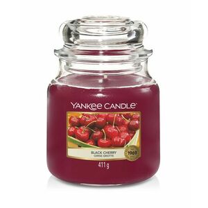 Illatgyertya Yankee Candle közepes Fekete cseresznye kép