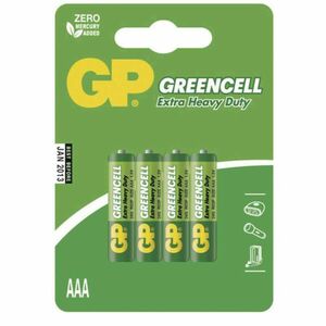 4 db GP Greencell R03 (AAA) elem kép