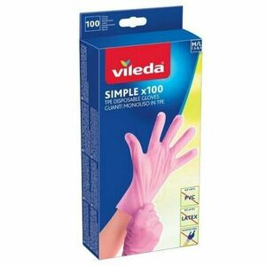 Vileda Simple kesztyű M/L 100 db kép