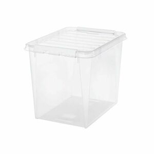 SmartStore Classic tárolódoboz, fehér klipszekkel, 52 l, 52 l kép