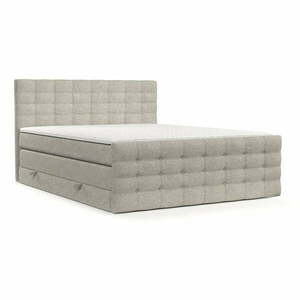 Bézs ágyneműtartós boxspring ágy 160x200 cm Blend – Maison de Rêve kép