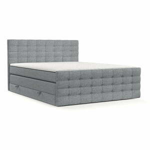 Szürke ágyneműtartós boxspring ágy 160x200 cm Blend – Maison de Rêve kép