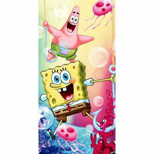 Pamut gyerek fürdőlepedő 70x140 cm Sponge Bob – Jerry Fabrics kép