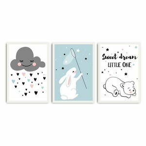 Gyerek kép készlet 3 db-os 35x50 cm Sweet Dreams Little One – Wallity kép