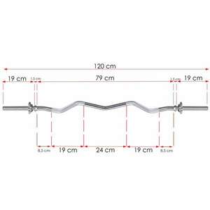 Springos súlyzó rúd 120 cm 25 mm kép