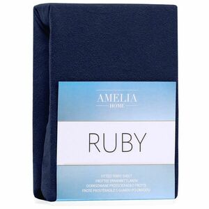 Lepedő RUBY indigókék frottír 160-180x200 AmeliaHome kép