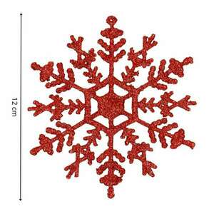 Springos Karácsonyi díszek Hópelyhek 12 cm 3 db. kép