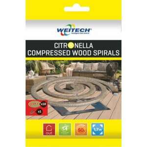 Weitech Citronellás szúnyogirtó spirál (10db+1 tartó kép