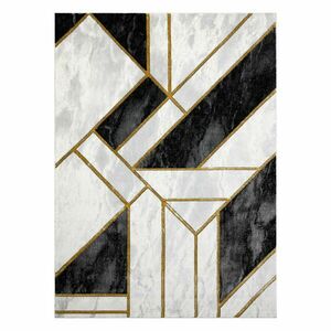 Szőnyeg ESTEMA MARBLE 3 szín fekete 80x150 Hakano kép