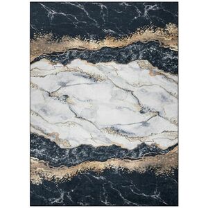 Szőnyeg ARLEN MARBLE1 szín fekete glamour stílus glamour 80x150 Hakano kép