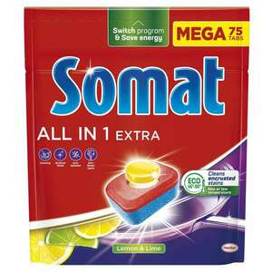 Somat All in 1 Extra Lemon&Lime Mosogatógép tabletta 75db kép