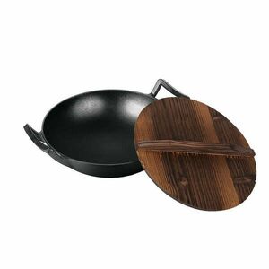 Berlinger Haus Strong Mold Seria öntöttvas Wok fa fedővel 30cm, f... kép