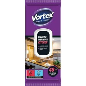 VORTEX Nedves törlőkendő, konyhai, 48 db, VORTEX kép