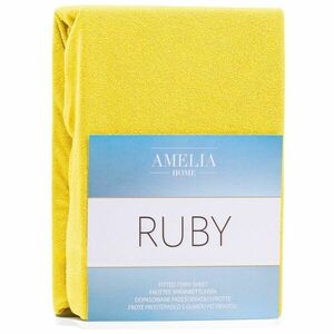 Lepedő RUBY sárga frottír 120-140x200 AmeliaHome kép