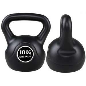 Springos Kettlebell 10kg - fekete kép