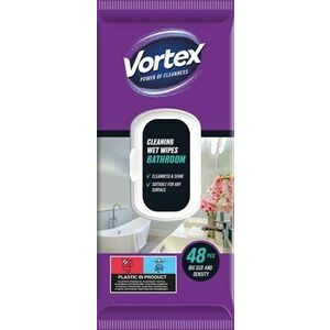 VORTEX Nedves törlőkendő, fürdőszobai, 48 db, VORTEX kép