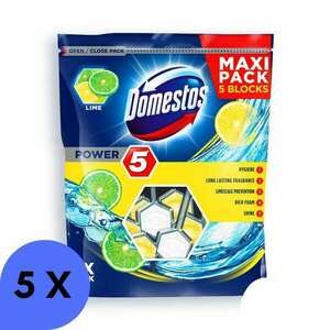 Domestos Power5 WC frissítő blokk Lime (5x55g) kép