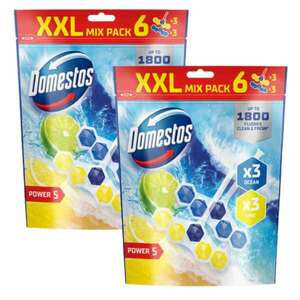 Domestos Power5 WC frissítő blokk mix Lime & Ocean (12x50g) kép