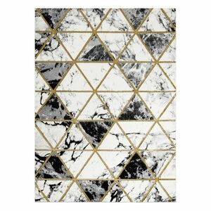 Szőnyeg ESTEMA MARBLETRIANGLES fekete 80x150 kép