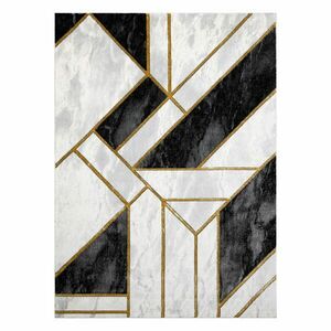 Szőnyeg ESTEMA MARBLE 3 szín fekete 140x190 Hakano kép