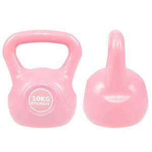 Springos Kettlebell 10kg - rózsaszín kép