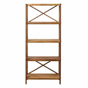 Natúr színű tölgyfa polcos állvány 70x161 cm X-Shelf – Unique Furniture kép