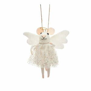 Textil karácsonyfadísz Angel Mouse – Sass & Belle kép