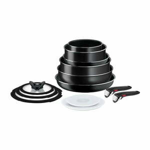 Alumínium edény készlet 13 db-os INGENIO EASY COOK & CLEAN BLACK L1549023 – Tefal kép