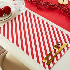 Textil tányéralátét szett 4 db-os 30x46 cm Candy Cane – Catherine Lansfield kép