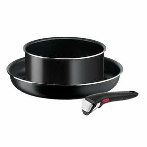 Alumínium edény készlet 3 db-os Ingenio Easy Cook & Clean Black – Tefal kép