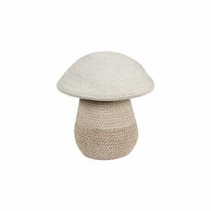 Bézs textil játéktároló kosár ø 23x27 cm Mushroom – Lorena Canals kép