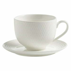 Diamonds fehér porcelán csésze és csészealj, 280 ml - Maxwell & Williams kép