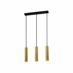 Fekete-aranyszínű függőlámpa fém búrával 6x46 cm Tubo – Candellux Lighting kép