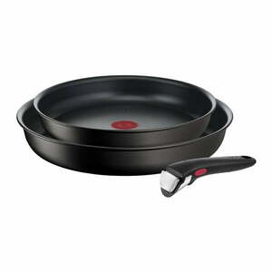 Alumínium serpenyő készlet 2 db-os tapadásmentes felülettel, levehető nyéllel ø 28 cm INGENIO Eco Resis L3979102 – Tefal kép