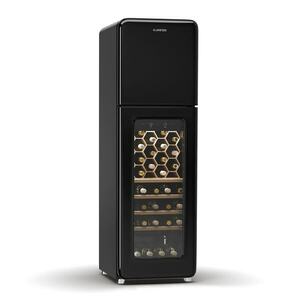 Klarstein Shirley Wine Cooler + Freezer, 2-in-1-Gerät, Vintage, 2 Kühlzonen, 60 Flaschen kép