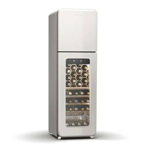 Klarstein Shirley Wine Cooler + Freezer, 2-in-1-Gerät, Vintage, 2 Kühlzonen, 60 Flaschen kép