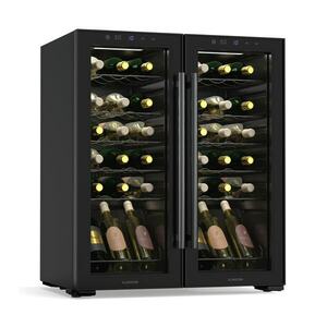 Klarstein Shiraz Weinkühlschrank, 2 Kühlzonen, LED-Beleuchtung, Touch-Control, freistehend kép