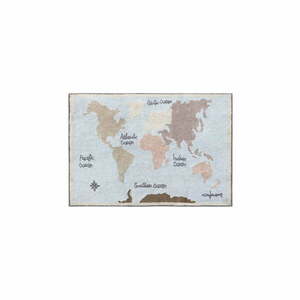 Mosható kézi szövésű pamut gyerek szőnyeg 140x200 cm Vintage Map – Lorena Canals kép