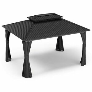 Blumfeldt ShadeFortress, pergola, 4 x 3 m, horganyzott acél tető, véd a nap, eső és a szél ellen kép