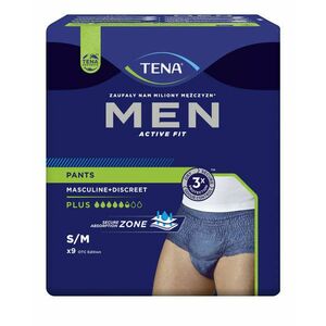 Tena Men Active Fit Pants Plus Inkontinencia-fehérnemű S/M 9db -... kép