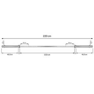 Springos Olimpiai rúd 220cm - 20kg kép