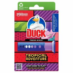 Wc öbíltő korong zselés 36 ml fresh discs duck® tropical adventure kép